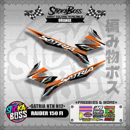 RAIDER 150 FI DECALS ( SATRIA NTN N12 )【WITH FREEBIES】