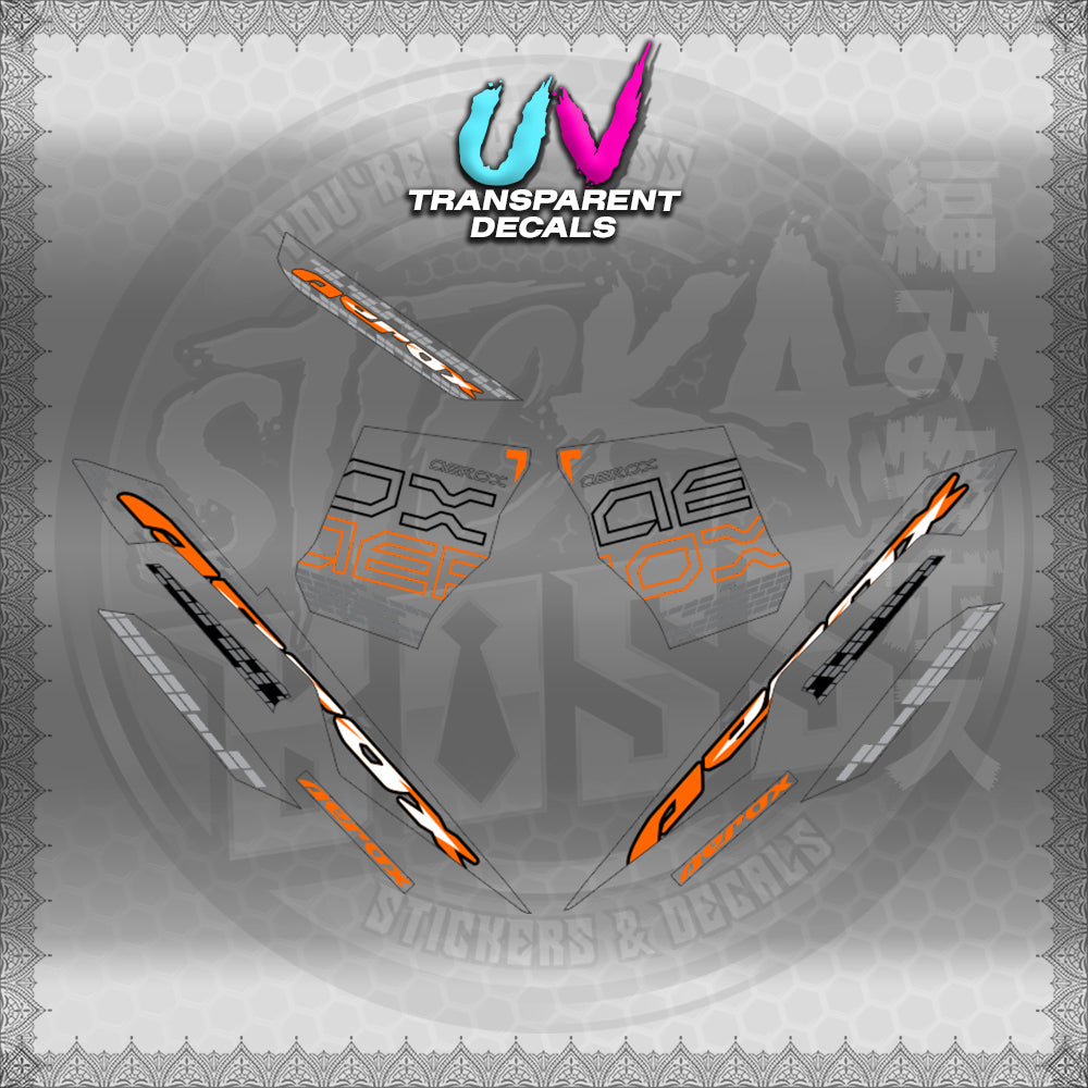 【PREMIUM UV PRINT】TRANSPARENT AEROX V3 ALPHA TURBO INDO (AV3NVBLDE)【WITH FREEBIES】