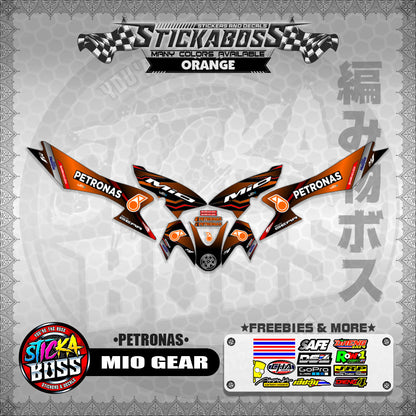 MIO GEAR STICKER DECALS ( PETRONAS )【WITH FREEBIES】