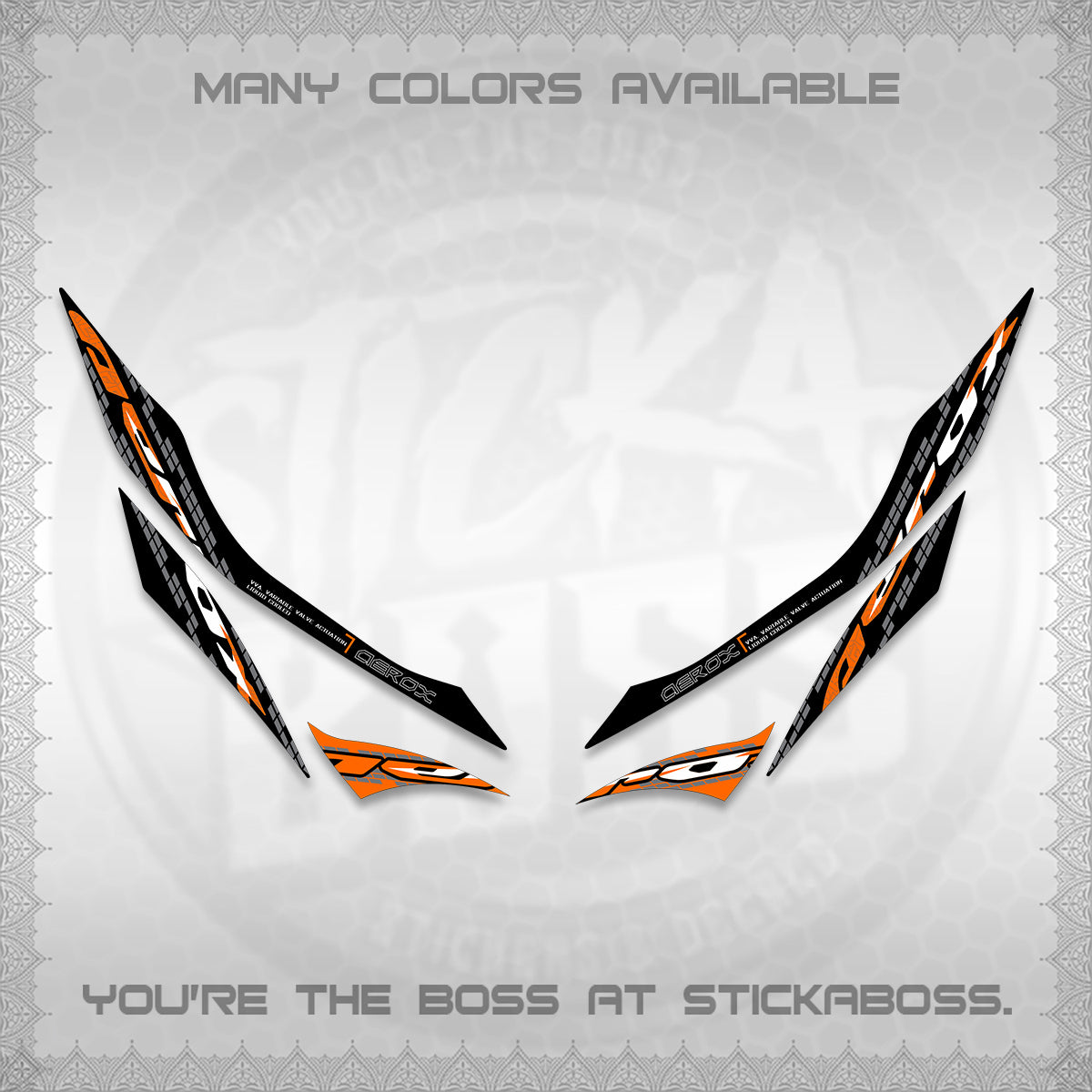AEROX 155 V1 DECALS (NEW 2026 VORTEX) STICKER KITS BY STICKABOSS