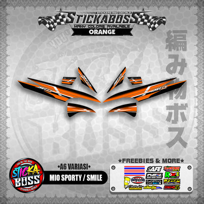 MIO SPORTY / SMILE INDO STICKER DECALS ( A6 VARIASI )【WITH FREEBIES】
