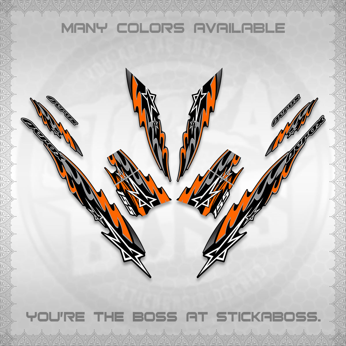 AEROX V2 INDO DECALS (2026 STAR 0001 MOTIF) STICKER KITS By STICKABOSS