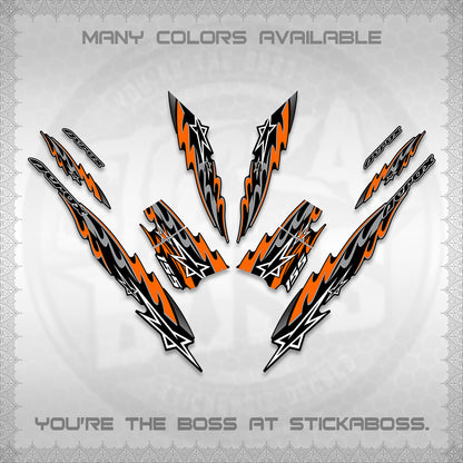 AEROX V2 INDO DECALS (2026 STAR 0001 MOTIF) STICKER KITS By STICKABOSS