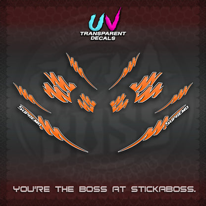 ADV 160 UV TRANSPARENT STRIPING(1 TONE PUTREA VIRDIAN) STICKER DECALS By STICKABOSS