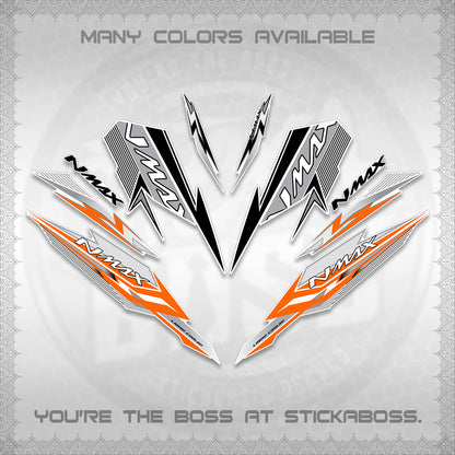 NMAX V2 FOR WHITE DECALS (2026 VARIO STYLE) STICKER DECALS By STICKABOSS