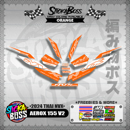 AEROX 155 V2 DECALS ( 2024 THAI NVX )【WITH FREEBIES】