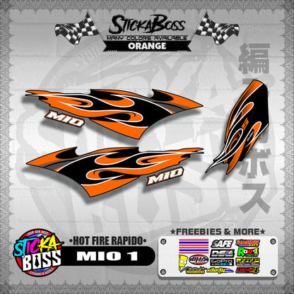 MIO 1 DECALS ( HOT FIRE RAPIDO )【WITH FREEBIES】