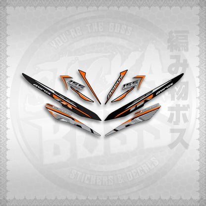 STICKER DECALS for AEROX 155 V1 (NESPGR) By STICKABOSS (SOFIE LAMINATED WATERPROOF)