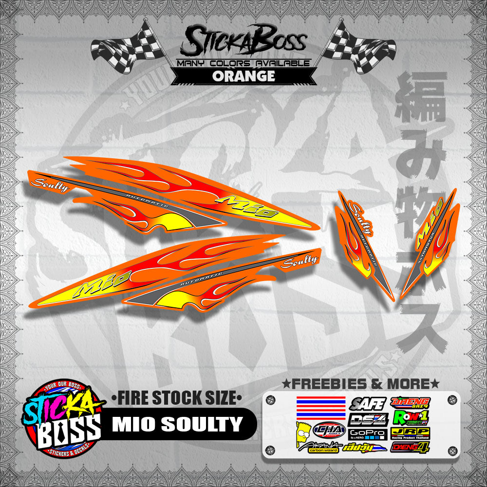 MIO SOULTY DECALS ( FIRE STOCK SIZE )【WITH FREEBIES】
