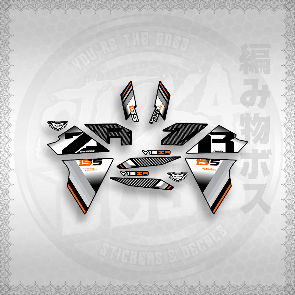 STICKER DECALS for SNIPER 155 (S155Y1SIPH) By STICKABOSS (SOFIE LAMINATED WATERPROOF)