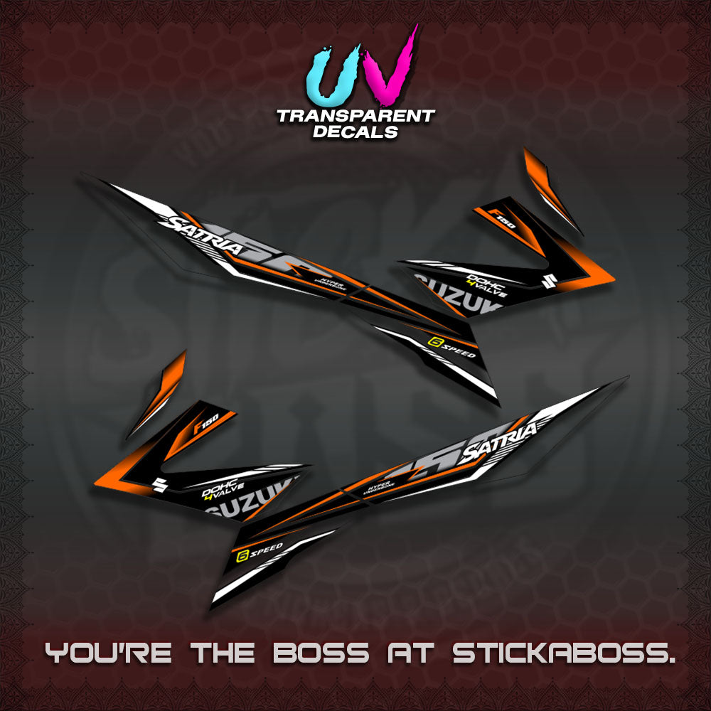 【PREMIUM UV PRINT】TRANSPARENT RAIDER 150 Fi SATRIA DECALS (2026 NTN N10)STICKER By STICKABOSS