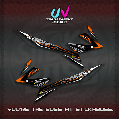 【PREMIUM UV PRINT】TRANSPARENT RAIDER 150 Fi SATRIA DECALS (2026 NTN N10)STICKER By STICKABOSS