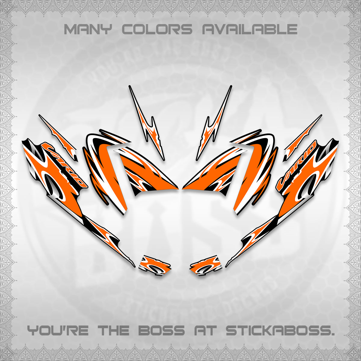 CLICK 125 V4 VARIO STRIPING DECALS (2026 NEW LED DESIGN) STICKER DECALS By STICKABOSS