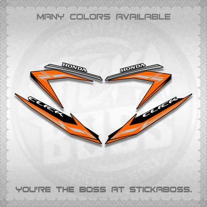 CLICK 125 V3 STOCK DECALS (NEW 2023 DESIGN)STICKER DECALS By STICKABOSS