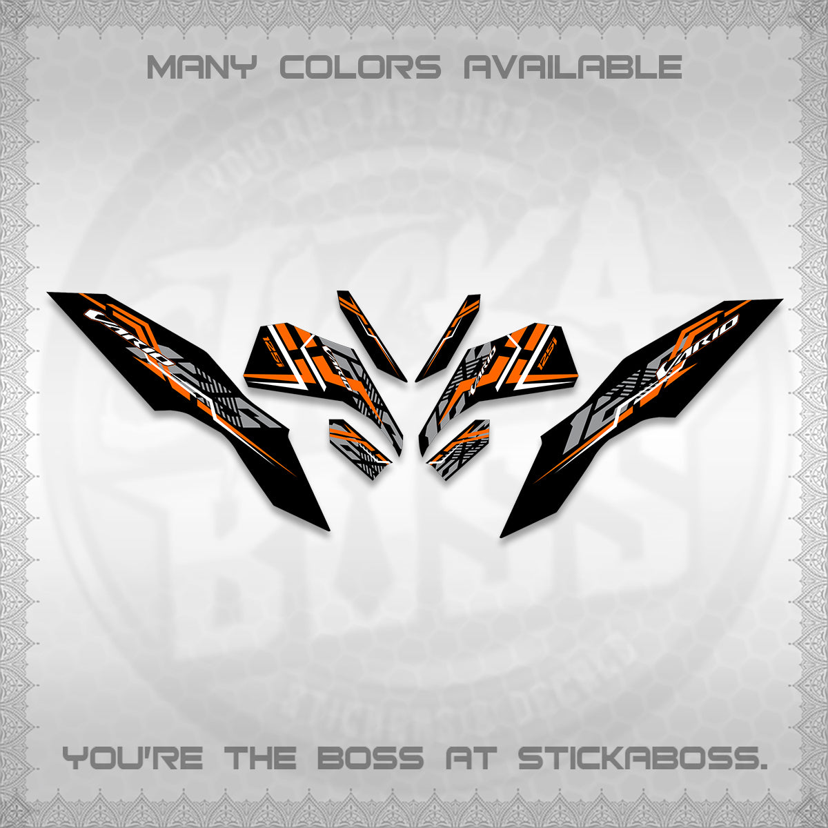 CLICK 125 V3 VARIO DECALS (2024 STRIPING MINIMALIST 001) STICKER DECALS By STICKABOSS (Copy) (Copy)