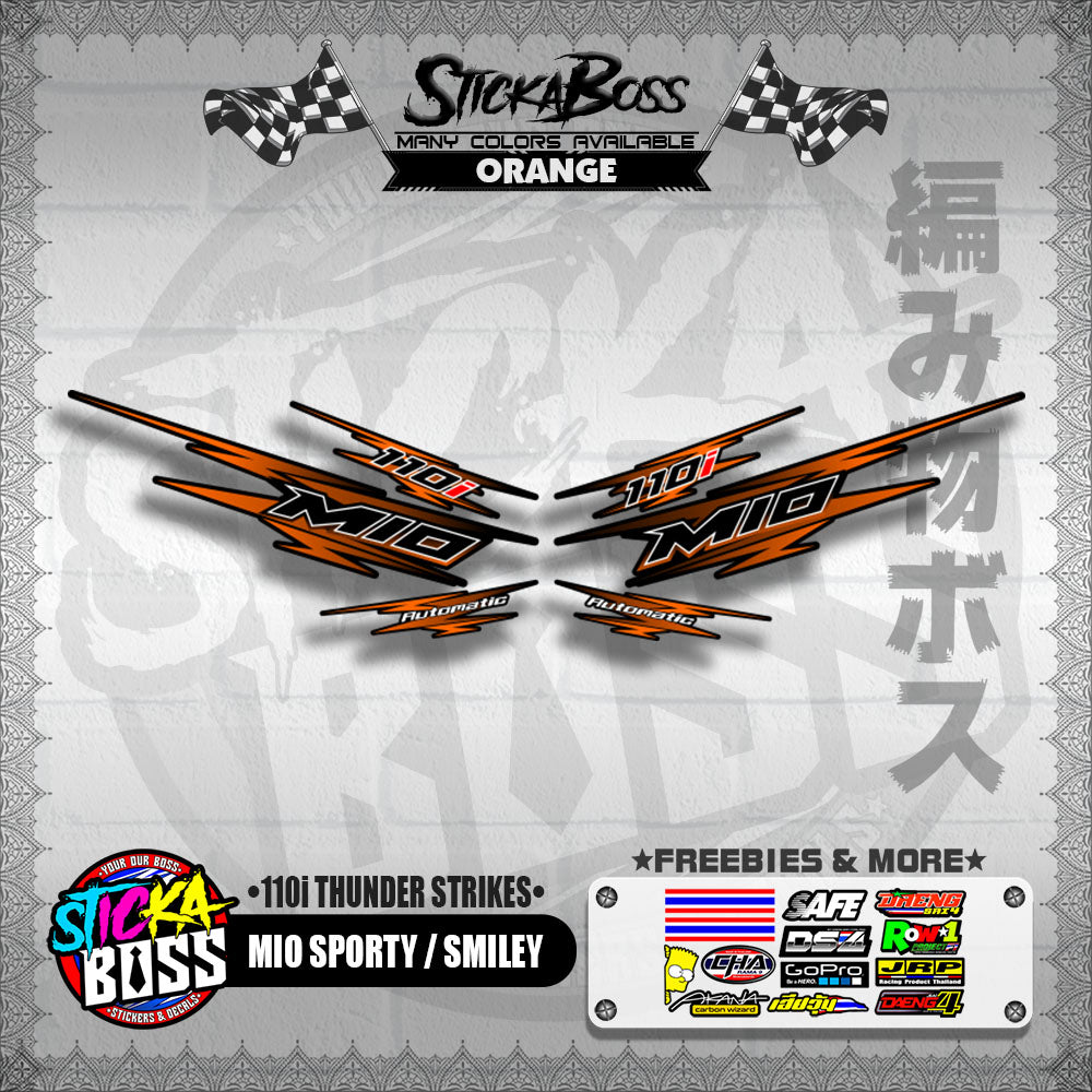 MIO SPORTY / SMILEY DECALS ( 110i THUNDER STRIKES )【WITH FREEBIES】