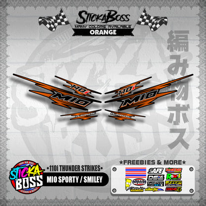 MIO SPORTY / SMILEY DECALS ( 110i THUNDER STRIKES )【WITH FREEBIES】