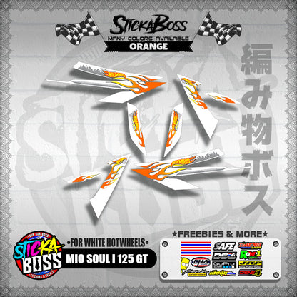 MIO SOUL I 125 GT DECALS ( FOR WHITE HOTWHEELS )【WITH FREEBIES】