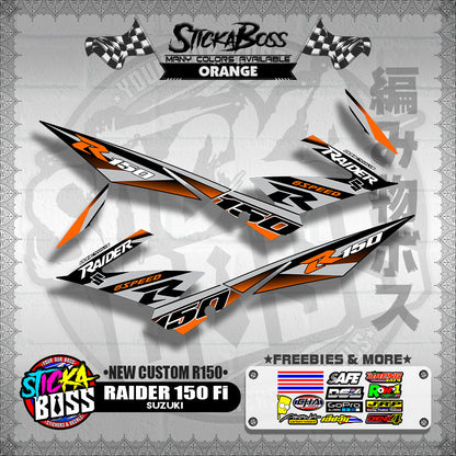 RAIDER 150 Fi DECALS ( NEW CUSTOM R150 )【WITH FREEBIES】