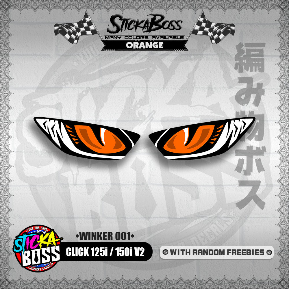 CLICK 125i / 150i V2 (WINKER 001) TRANSPARENT【WITH FREEBIES】