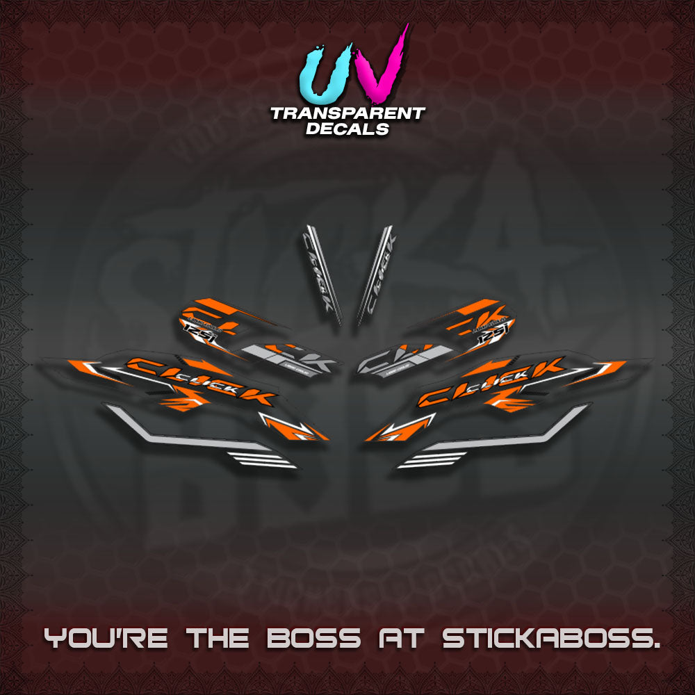 【PREMIUM UV PRINT】TRANSPARENT CLICK 125 V3 INDO-MALAY  VARIO DECALS (2026 CODE2 DESIGN)By STICKABOSS