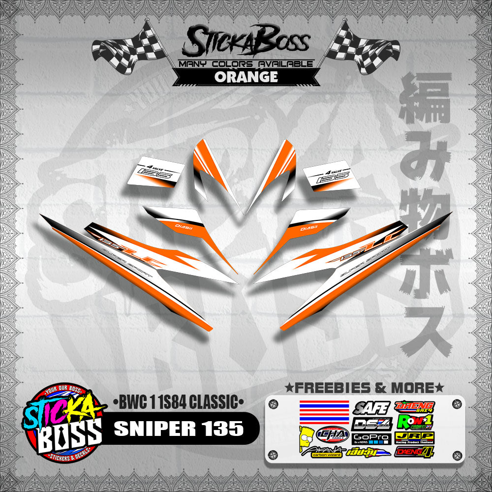 SNIPER 135 DECALS ( BWC 1 1S84 CLASSIC )【WITH FREEBIES】