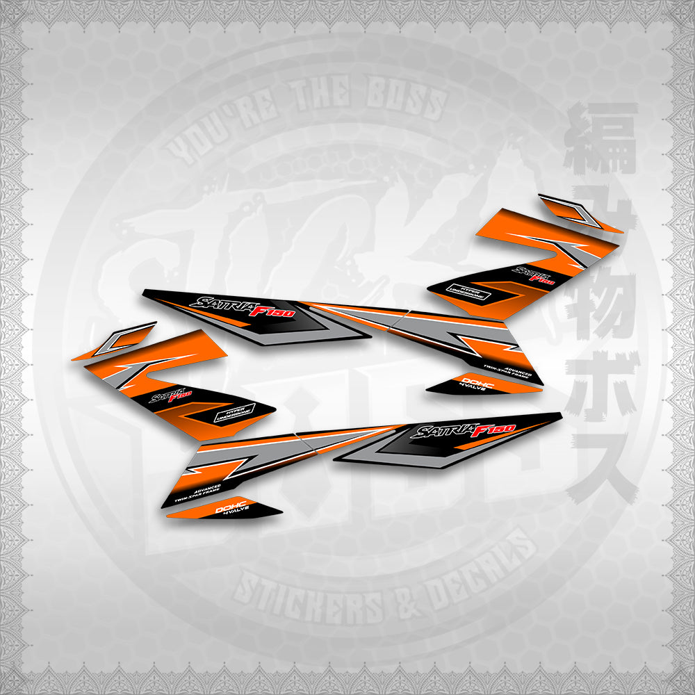 STICKER DECALS for RAIDER 150 FI THAI (RFIGRCUST03) By STICKABOSS (SOFIE LAMINATED WATERPROOF)