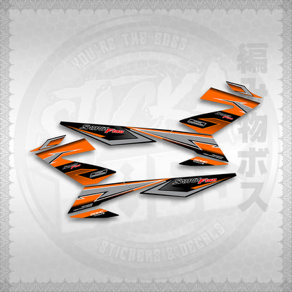 STICKER DECALS for RAIDER 150 FI THAI (RFIGRCUST03) By STICKABOSS (SOFIE LAMINATED WATERPROOF)