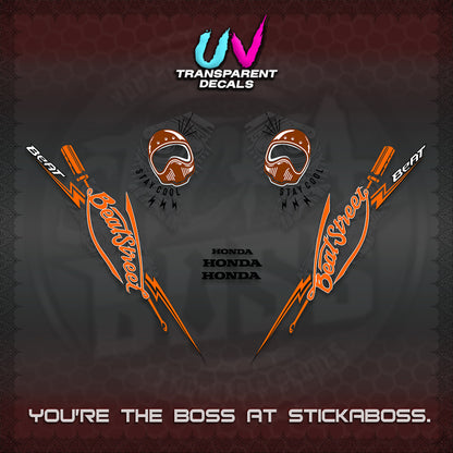 BEAT FI V2 UV TRANSPARENT DECALS (2026 BEATSTREET DESIGN) STICKER KITS BY STICKABOSS