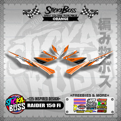 RAIDER 150 Fi DECALS ( 125 INSPIRED DESIGN )【WITH FREEBIES】