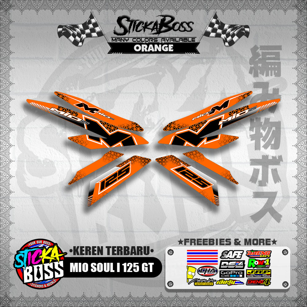 MIO SOUL I 125 GT DECALS ( KEREN TERBARU )【WITH FREEBIES】