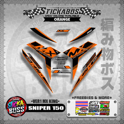 SNIPER 150 DECALS ( VER1 MX KING )【WITH FREEBIES】MALAYSIAN CONCEPT/Y15ZR/EXCITER 150