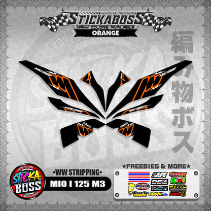 MIO I 125 M3 STICKER DECALS ( WW STRIPPING )【WITH FREEBIES】