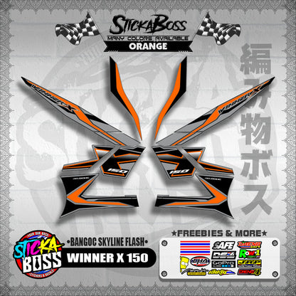 WINNER X 150 DECALS ( BANGOC SKYLINE FLASH )【WITH FREEBIES】