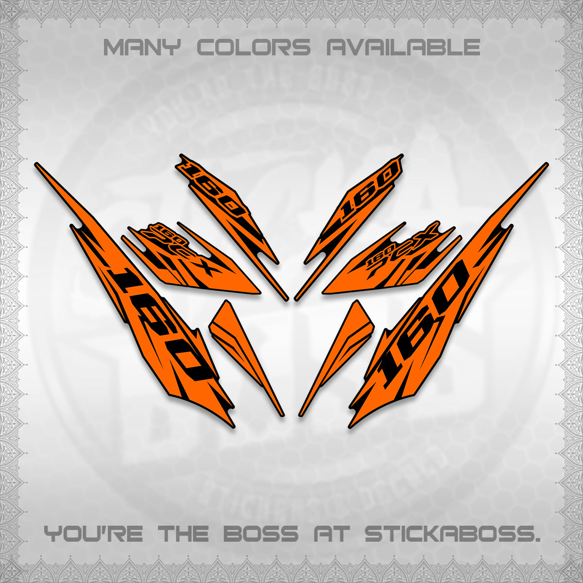 PCX 150 160 INDO DECALS (2026 NEW 08 DESIGN) STICKER DECALS By STICKABOSS