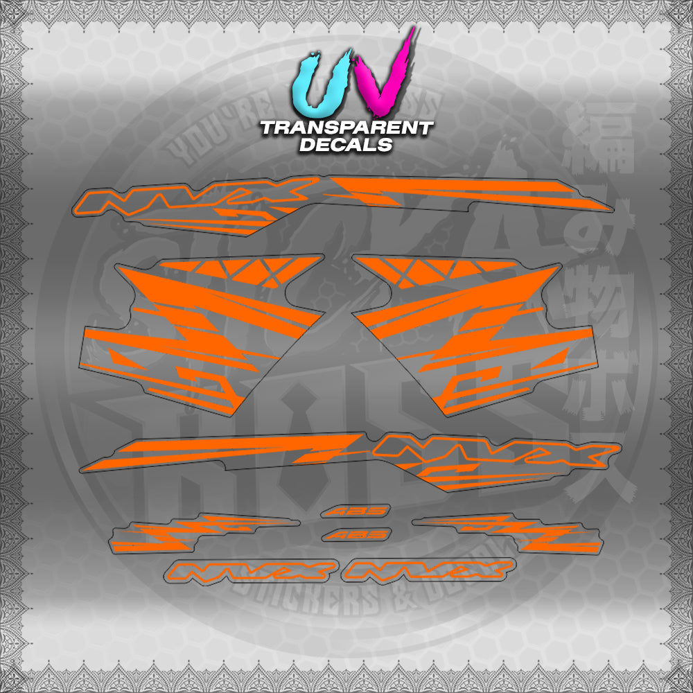 【PREMIUM UV PRINT】TRANSPARENT AEROX V3 ALPHA TURBO INDO (AV314ARV9S)【WITH FREEBIES】