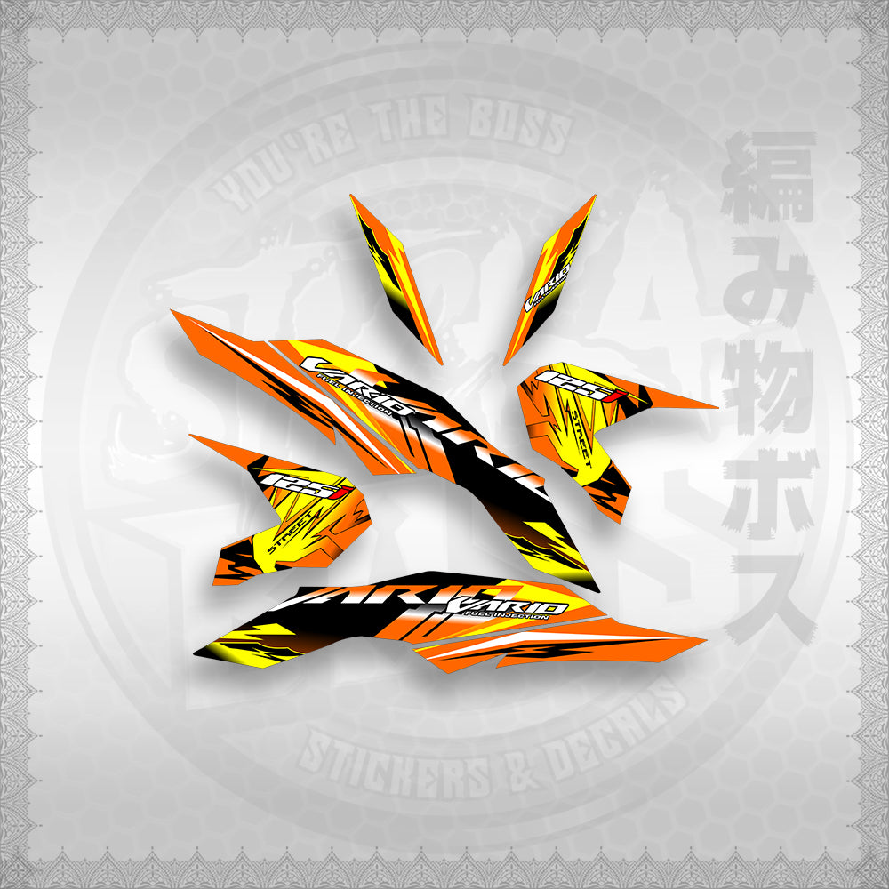 STICKER DECALS for CLICK 125 V3 ( VARIO STREET ) By STICKABOSS (SOFIE LAMINATED WATERPROOF)