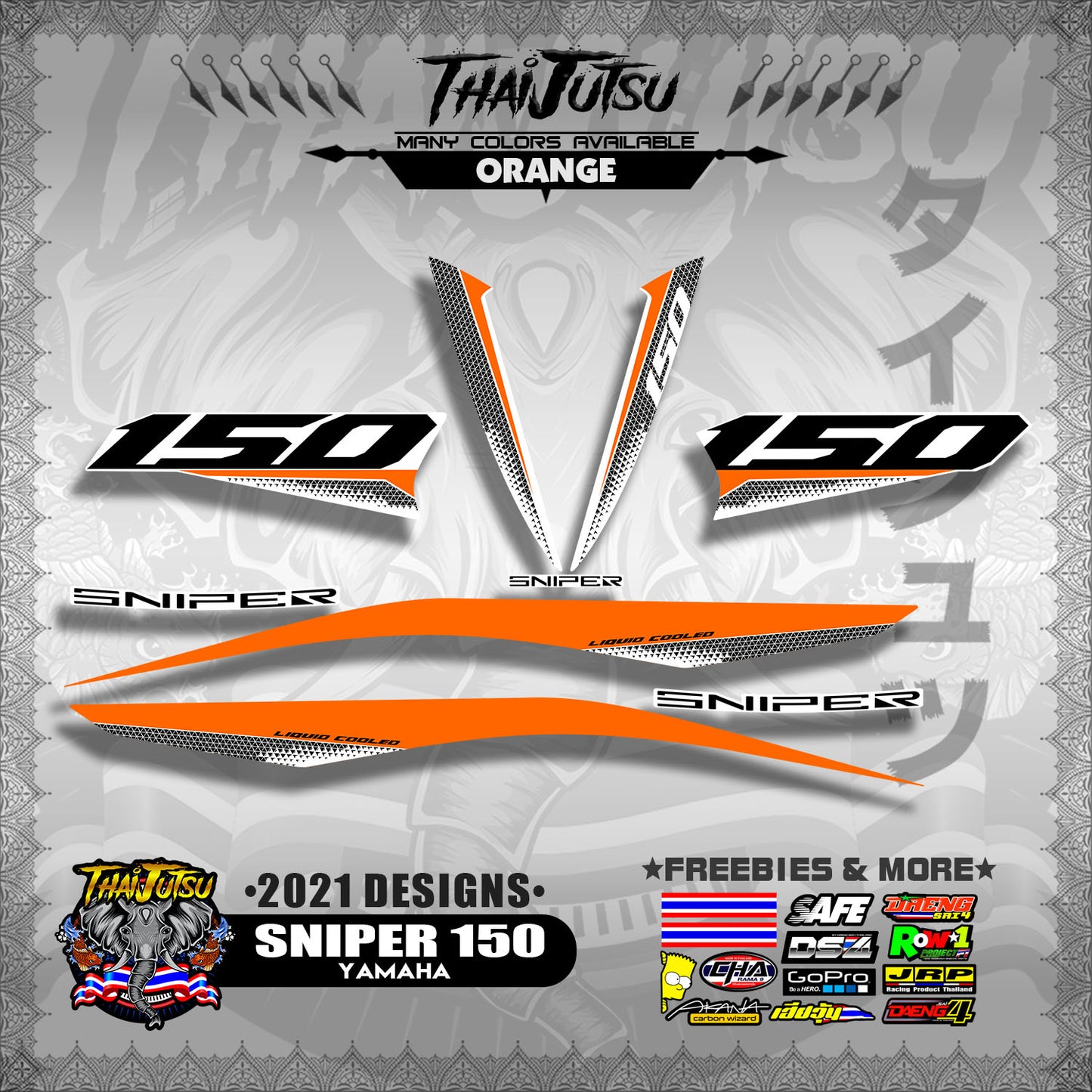 SNIPER 150 DECALS ( 2021 DESIGNS )【WITH FREEBIES】