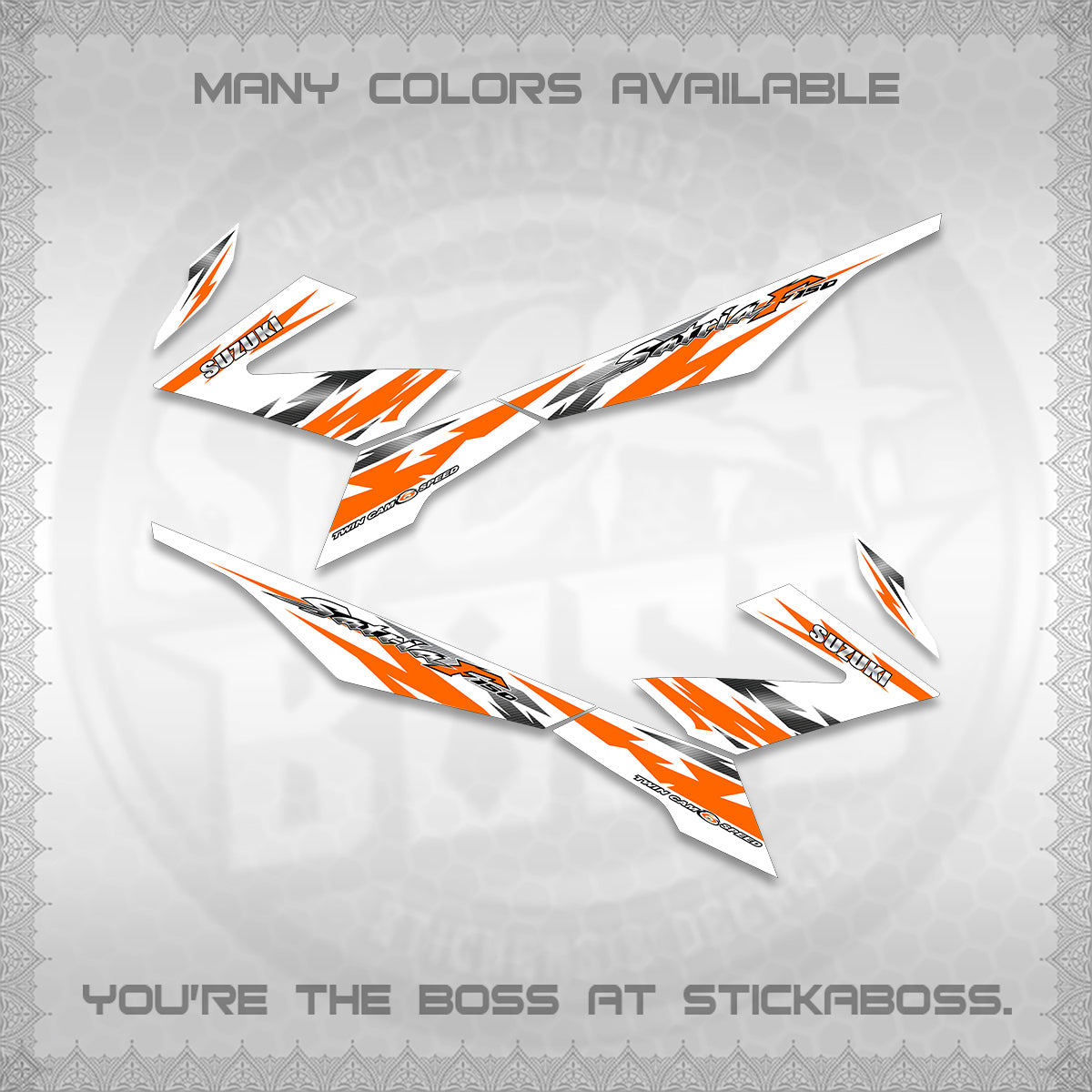 RAIDER 150 FI FOR WHITE SATRIA DECALS (TH CODE 2) STICKER DECALS BY STICKABOSS (Copy) (Copy)