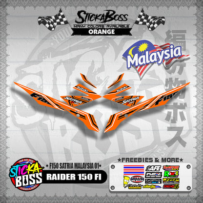 RAIDER 150 FI MALAYSIAN DECALS ( F150 SATRIA MALAYSIA 01 )【WITH FREEBIES】