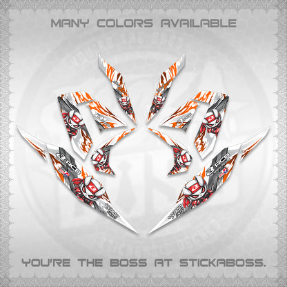 CLICK 125 V4 FOR WHITE DECALS (2026 NEW RCB 2.0 DESIGN) STICKER KITS BY STICKABOSS