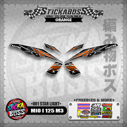 MIO I 125 M3 STICKER DECALS ( 001 STAR LIGHT )【WITH FREEBIES】