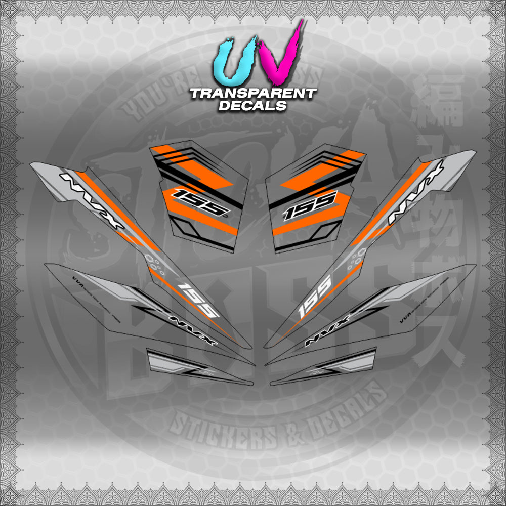 【PREMIUM UV PRINT】TRANSPARENT AEROX V3 ALPHA TURBO INDO (AV3NVRAST) 【WITH FREEBIES】