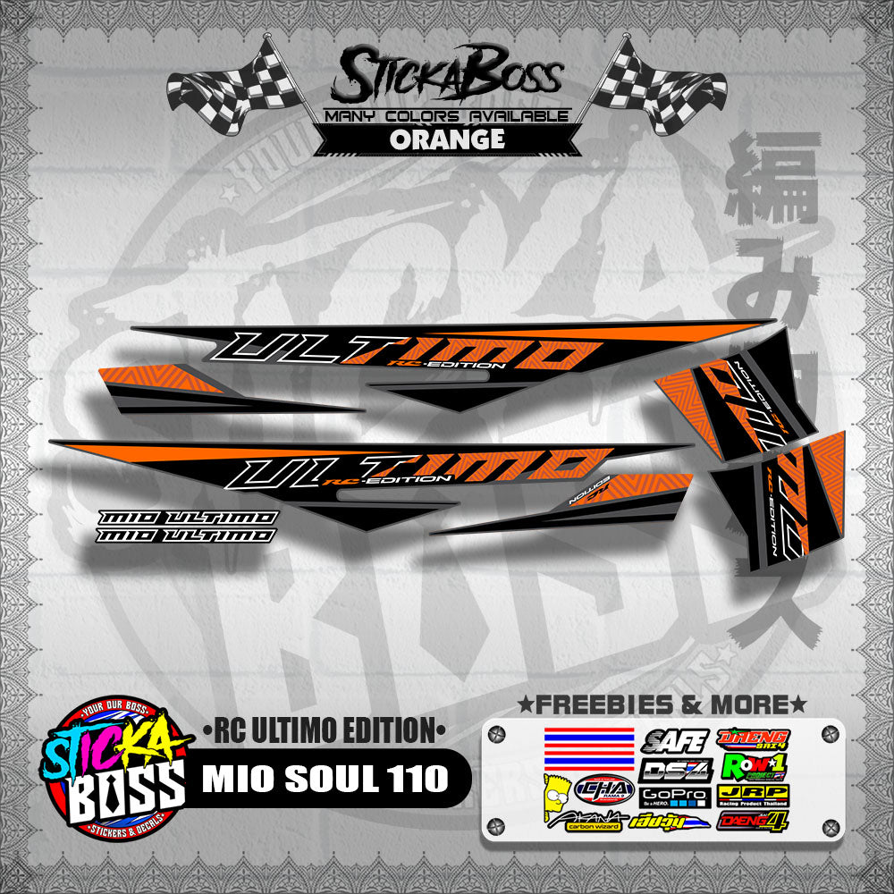 MIO SOUL 110 DECALS ( RC ULTIMO EDITION )【WITH FREEBIES】