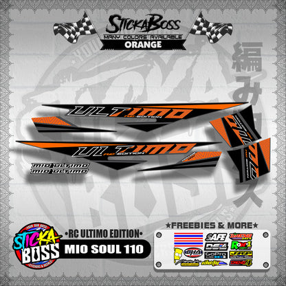 MIO SOUL 110 DECALS ( RC ULTIMO EDITION )【WITH FREEBIES】