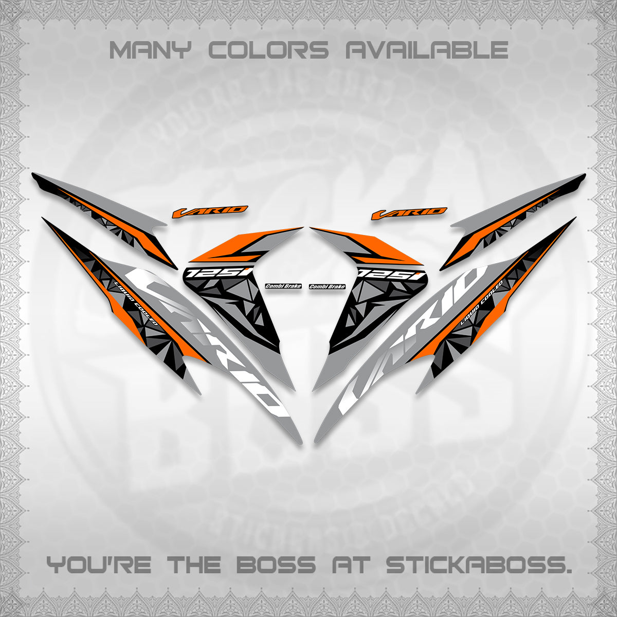CLICK 125 V2 VARIO DECALS (2018–2022 STYLE DESIGN) STICKER DECALS BY STICKABOSS