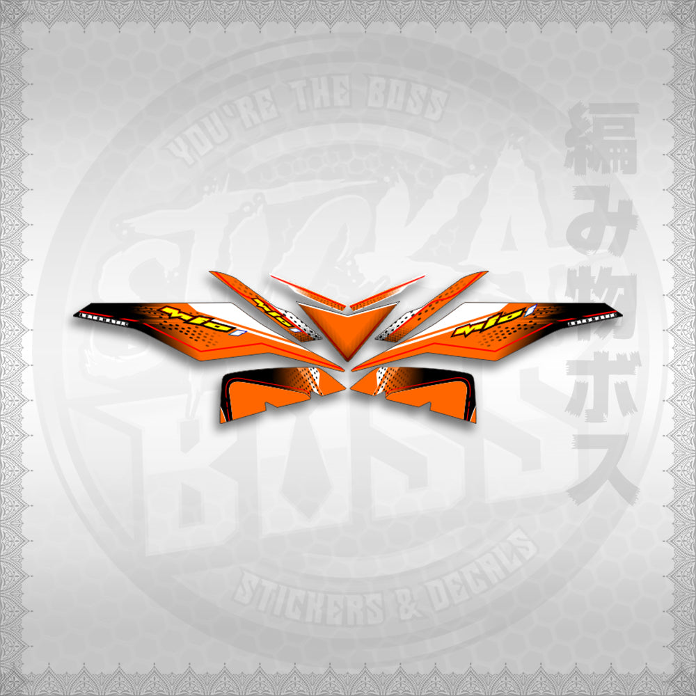 STICKER DECALS for MIO I 125 (MIIMXSODO) By STICKABOSS (SOFIE LAMINATED WATERPROOF)