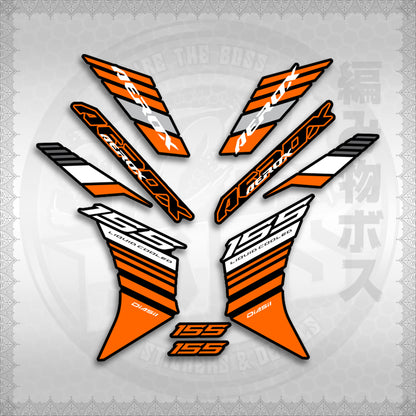 STICKER DECALS for AEROX V3 ALPHA TURBO INDO (AV3BAST) By STICKABOSS (SOFIE LAMINATED WATERPROOF)