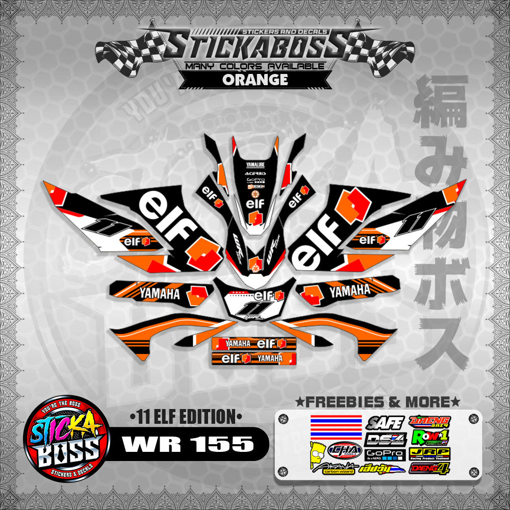 WR 155 STICKER DECALS ( 11 ELF EDITION )【WITH FREEBIES】