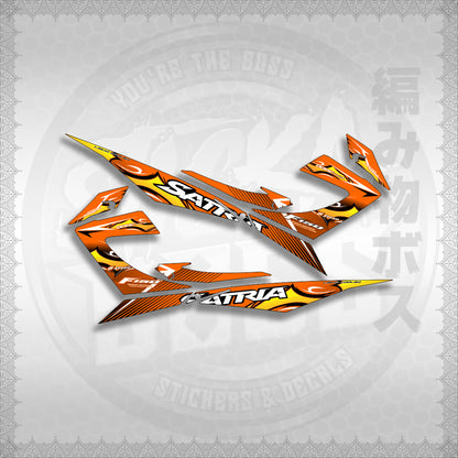 STICKER DECALS for RAIDER 150 REBORN CARB (RRCTHMATH01) By STICKABOSS (SOFIE LAMINATED WATERPROOF)